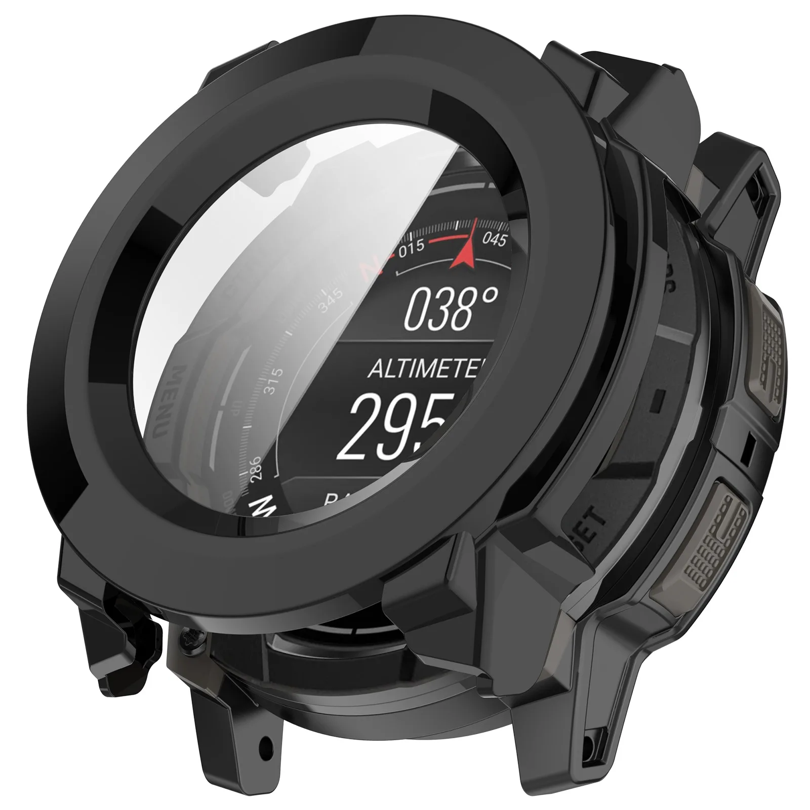 Full Protective Case For Garmin Instinct 3 SOLAR 50mm 45mm AMOLED 45mm 50mm Screen Protector case 2in1 Shell&tempered glass Film