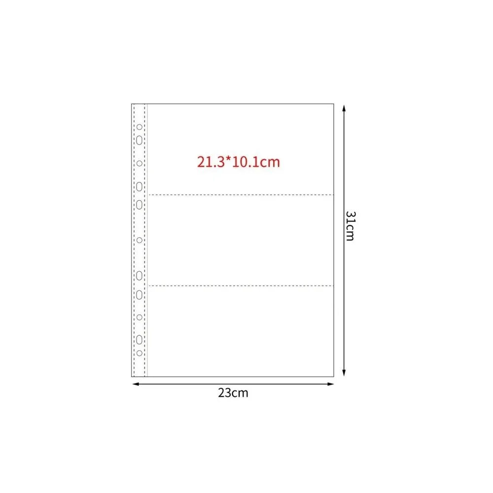 Multiple Pockets A4 Kpop Photocard Binder Transparent PP Card Stamp Die Jewelry Storage DIY 4 Hole 4 Ring Photo Album Sleeves