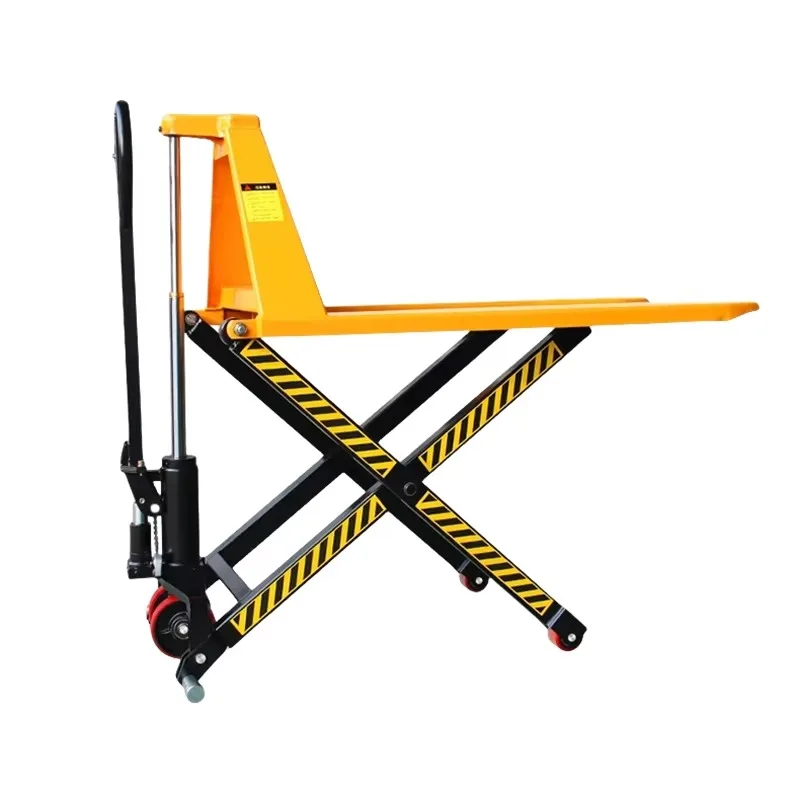 

China Hydraulic Scissor Lift Table Manufacturer Polyurethane 1000kg 1500kg High Lift Pallet Truck Hydraulic Lift Table