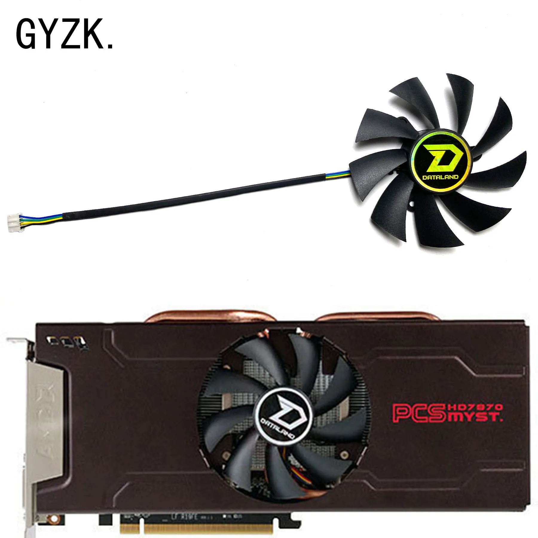 New For DATALAND GeForce R9 270 HD7870 HD7850 OC Graphics Card Replacement Fan