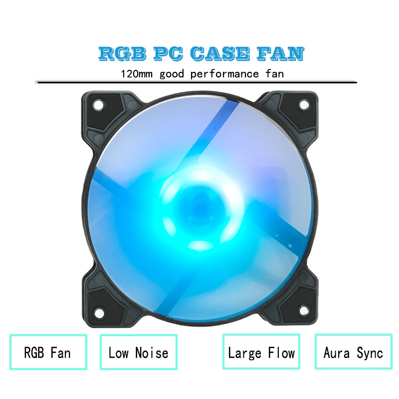 IWONGOU PC Fan RGB Adjustble With Controller AURA SYNC ARGB Heatsink 12volt Cooler 120mm Computer LED Case ventilatore