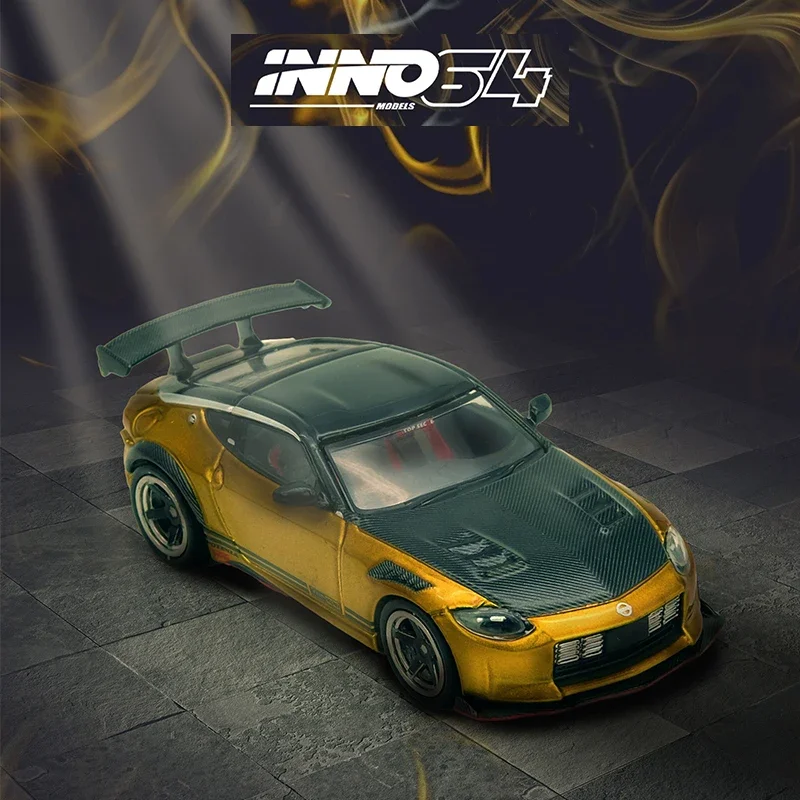 先行販売-inno-top-secret-1-64-フェアレディz-rz34-ゴールド-ダイキャスト-ディオラマ-カーモデル-コレクション-ミニチュア-おもちゃ