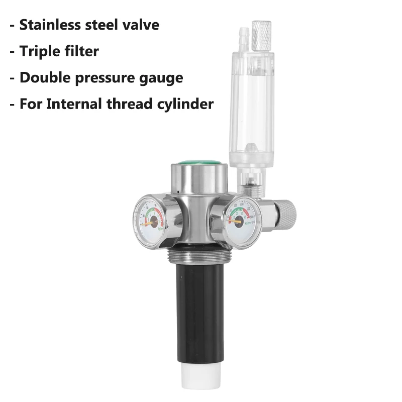Internal Thread CO2 Steel Cylinder Generator Stainless Steel Valve Aquarium CO2 Carbon Fiber Filter Element Accessories Filter