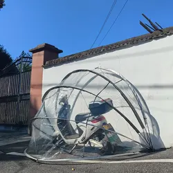 Multiple Configurations Clear Tent,Motorcycle Shed Cover For Electric Bike,Motorcycle,Bicycle,Transparent Bike Storage Cover