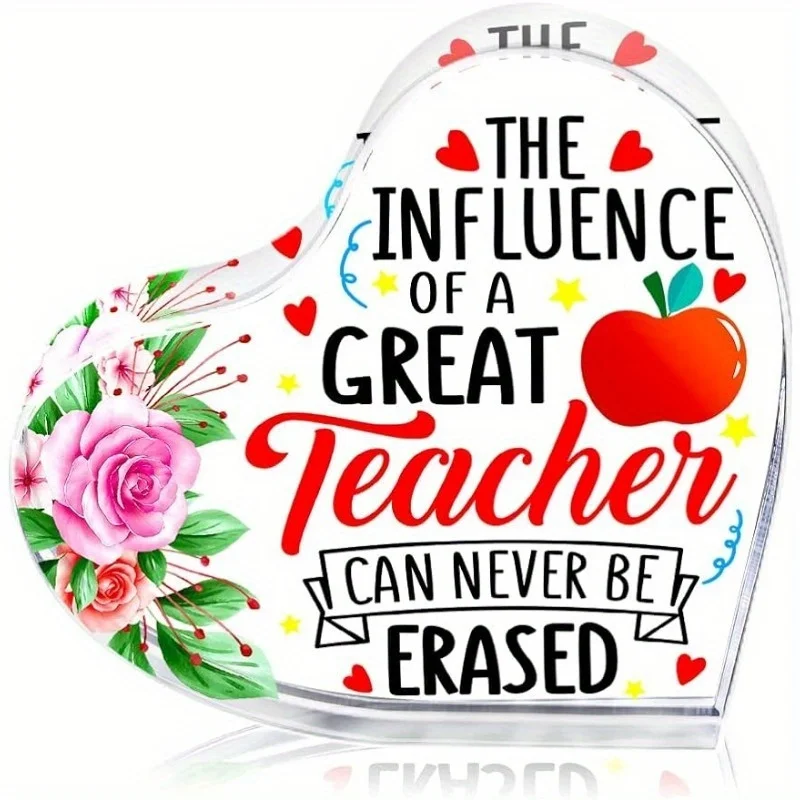 Teacher Appreciation Acrylic Gift for Retirement, Graduation, Keepsake