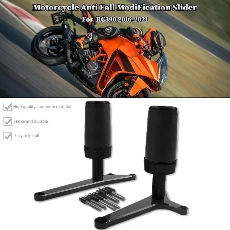 

Motorcycle Falling Protection Frame Slider Fairing Guard Anti Crash Pad Protector For KTM RC 390 RC390 2016-2021 2020 2019 2018