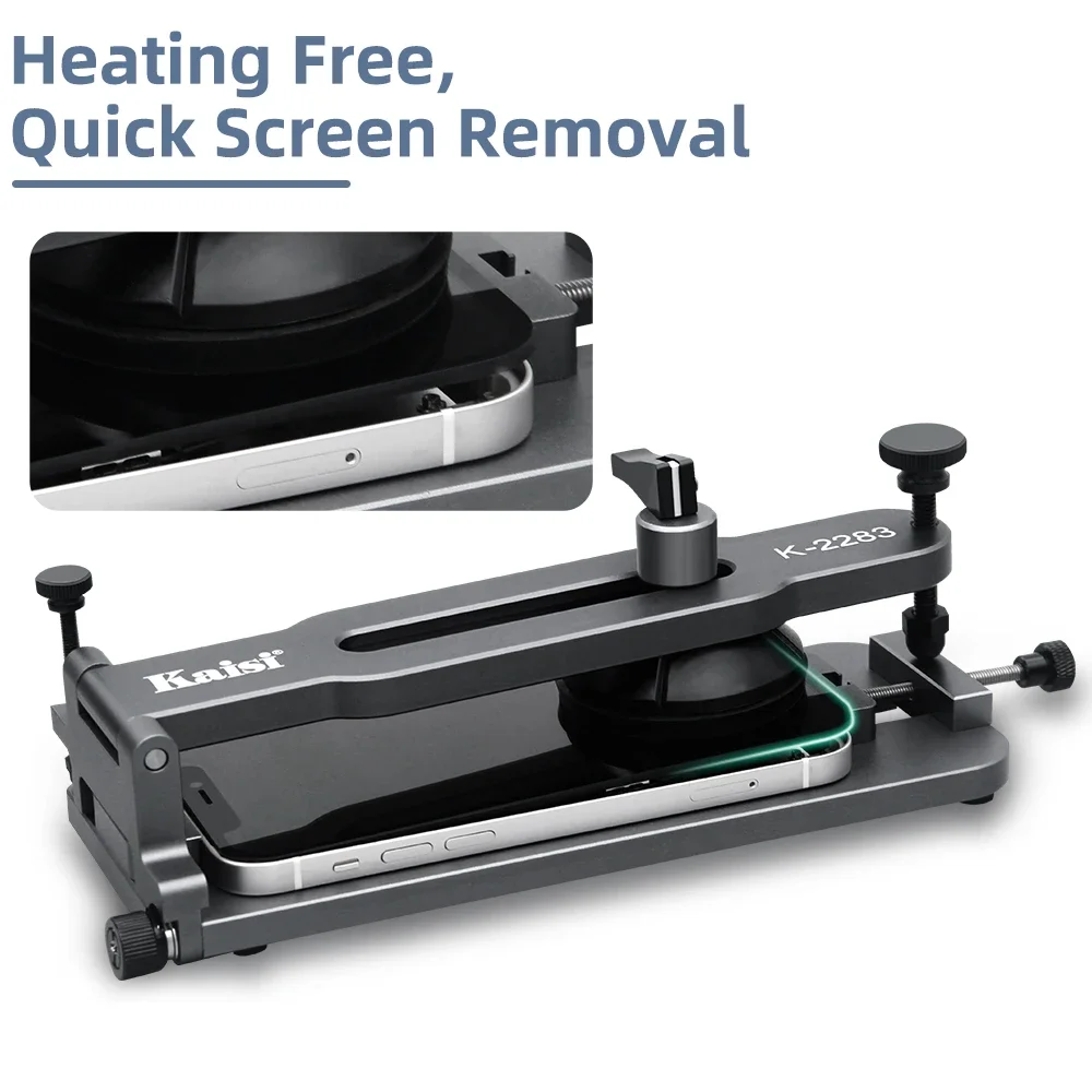 ชุดอุปกรณ์แยกหน้าจอ LCD รุ่น Kaisi 2284 สำหรับซ่อมโทรศัพท์มือถือทุกรุ่น แบบไม่ใช้ความร้อน พร้อมอุปกรณ์เปิดและถอดประกอบ