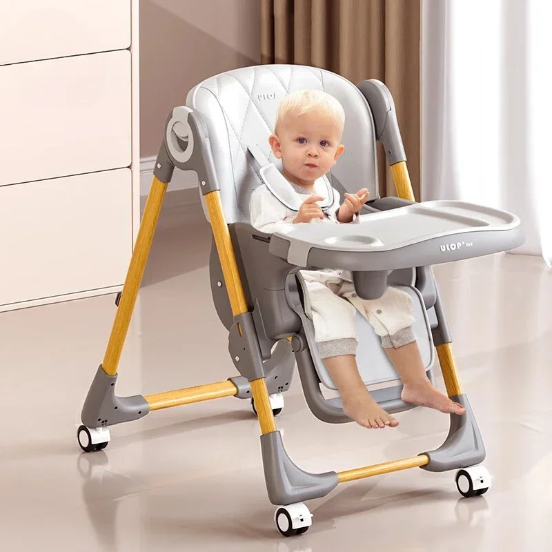 Chaises de salle à manger pliables pour bébé, chaise d'alimentation simple pour enfants, siège de repas multifonctionnel relevable pour chaise haute pour bébé