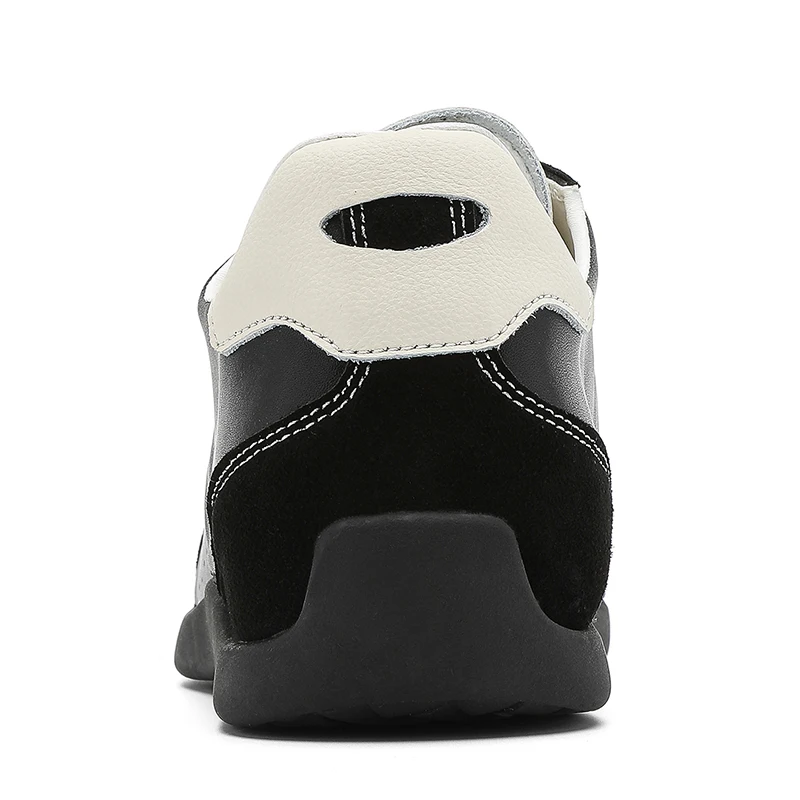 أحذية نسائية مسطحة جديدة مصممة على الموضة خفيفة الوزن قابلة للتنفس وغير قابلة للانزلاق بتصميم نفس الجنس أحذية رياضية كاجوال من الجلد الناعم للنساء #2