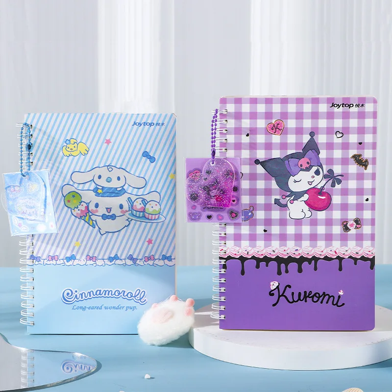 Sanrio 8pcs Note Book Kawaii Kuromi My Melody Rollover Coil This B5 Student School Supplies Diary Stationery Gift Wholesale