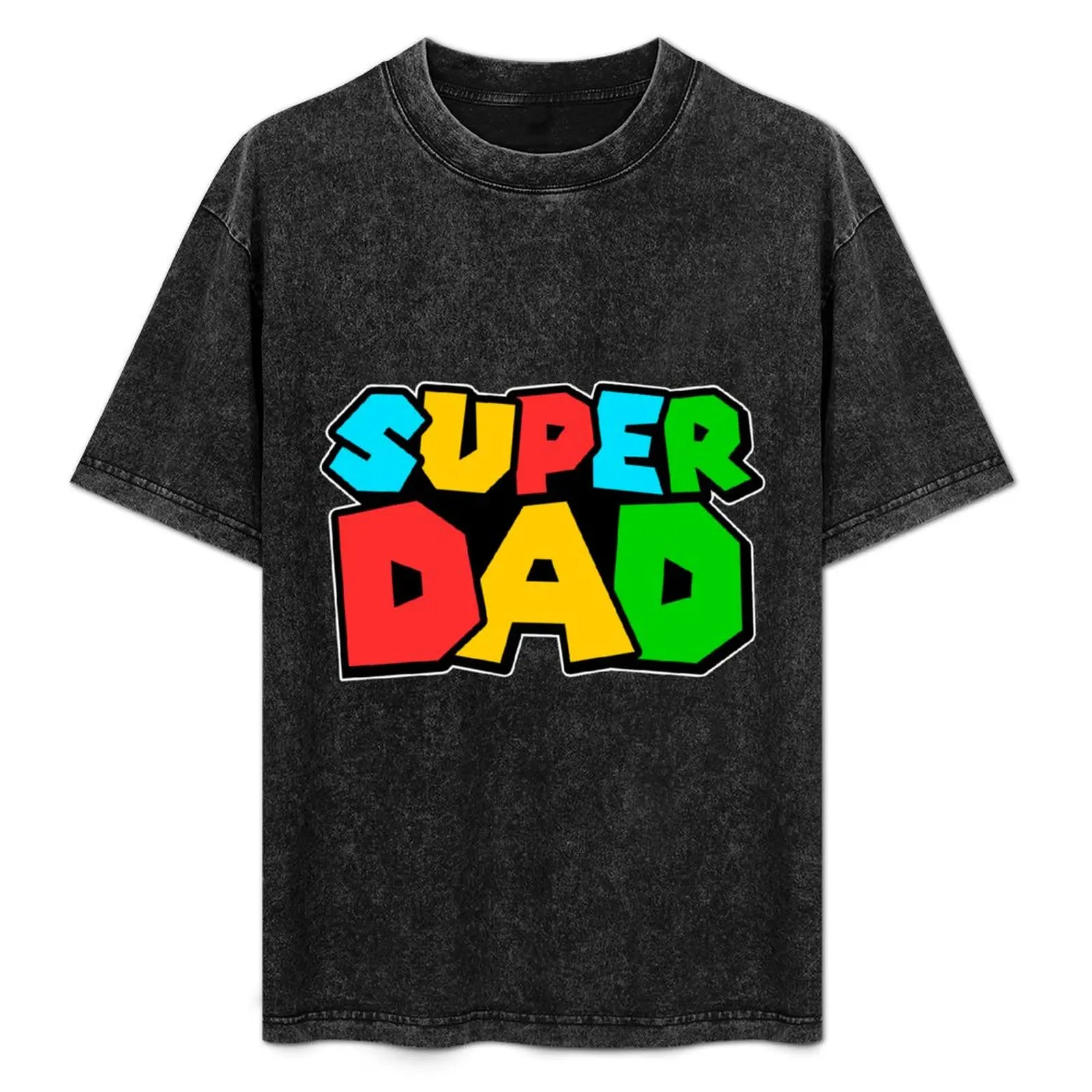 

SUPER DAD T-Shirt black cotton t-shirt plain for man package man t shirts graphic anime tshirt man graphic t shirt T-Shirt
