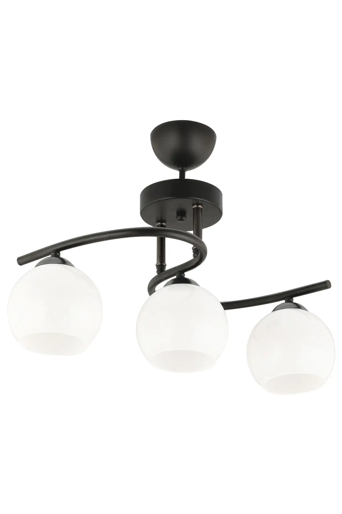 

DOLBOVI Neva 3-black and white glass chandelier