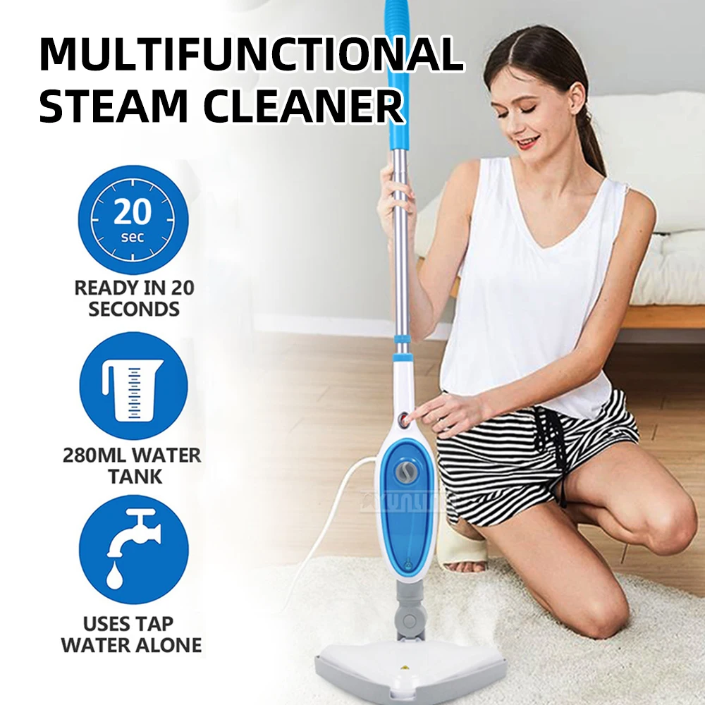 Portable Steam Mop Handheld Wired Cleaner 7-in-1 Sofa Floor Hogar Cocina Steam Cleaning Machine