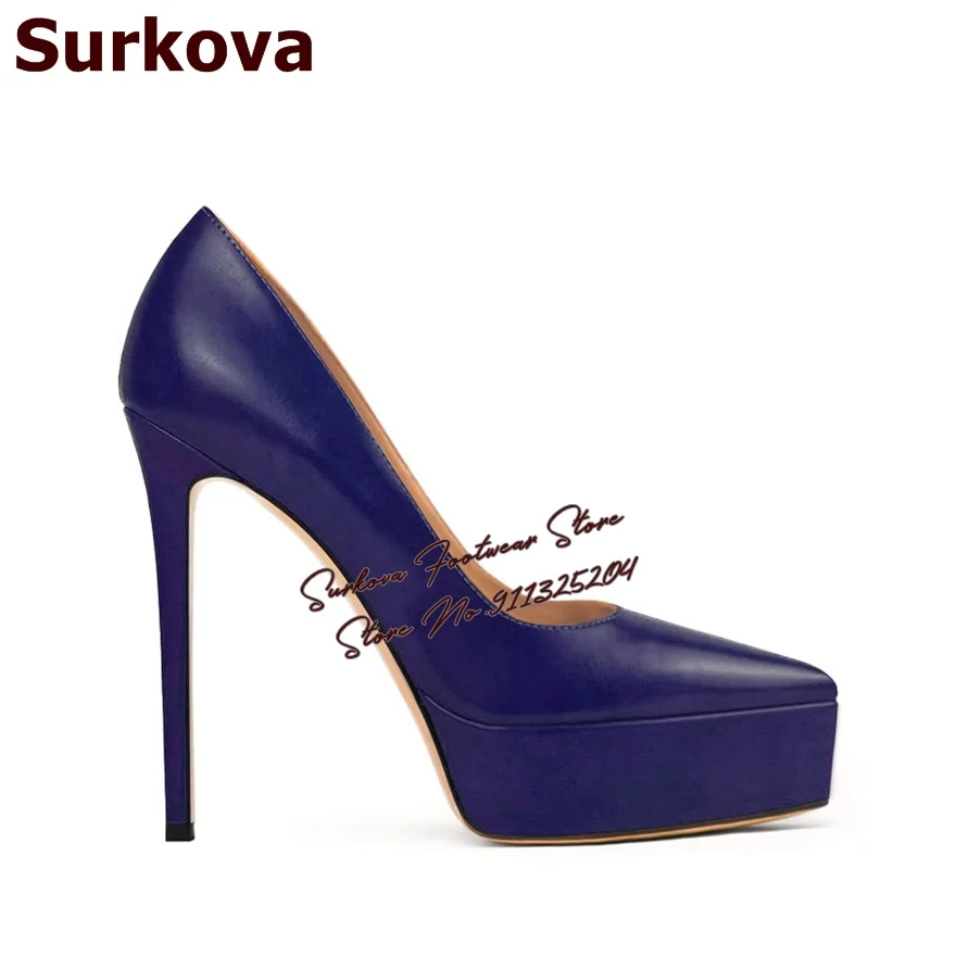 Surkova Platform Pumps Black 4