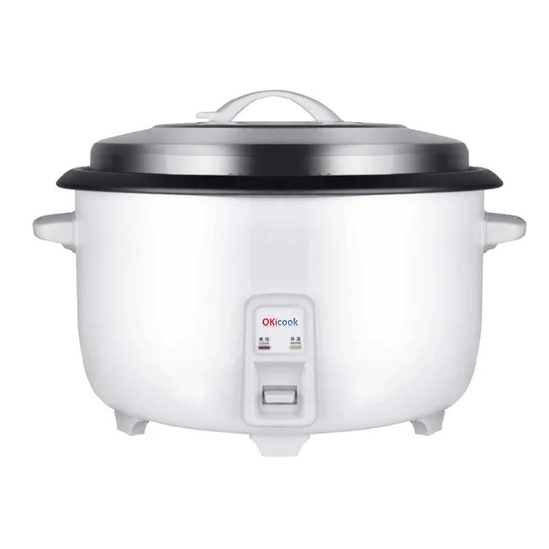 Okicook 38L Capacity for 60 People Commercial Traditional Canteen Big Rice Cooker With Food Steamer