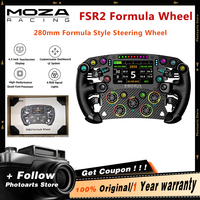 MOZA Racing FSR2 Formula Wheel 280mm Formula Wheel, Built for Ultimate Racing 4.3-inch Touchscreen LCD display
