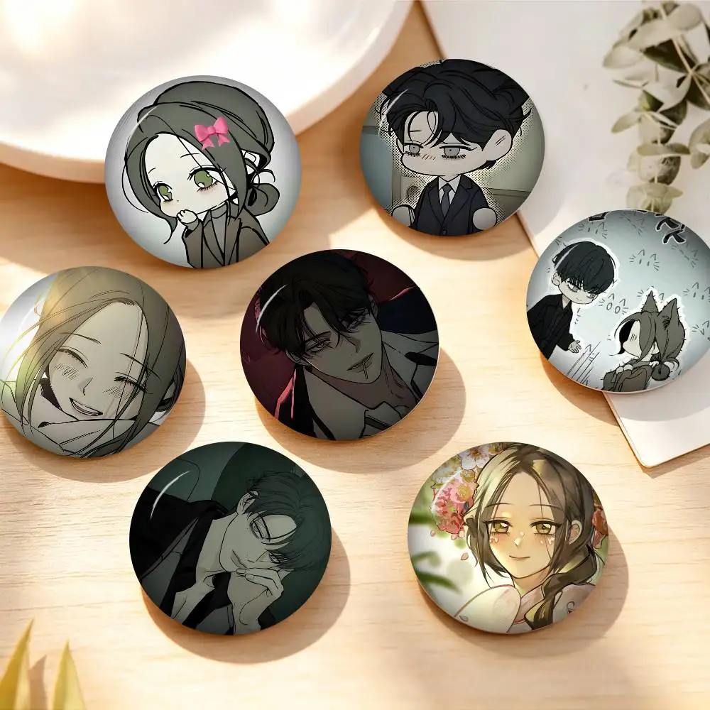 Korean Comics Tears on A Withered Flower Brooch Anime Cosplay Badge for Bag Hat Clothes Lapel Pins Fans Gift