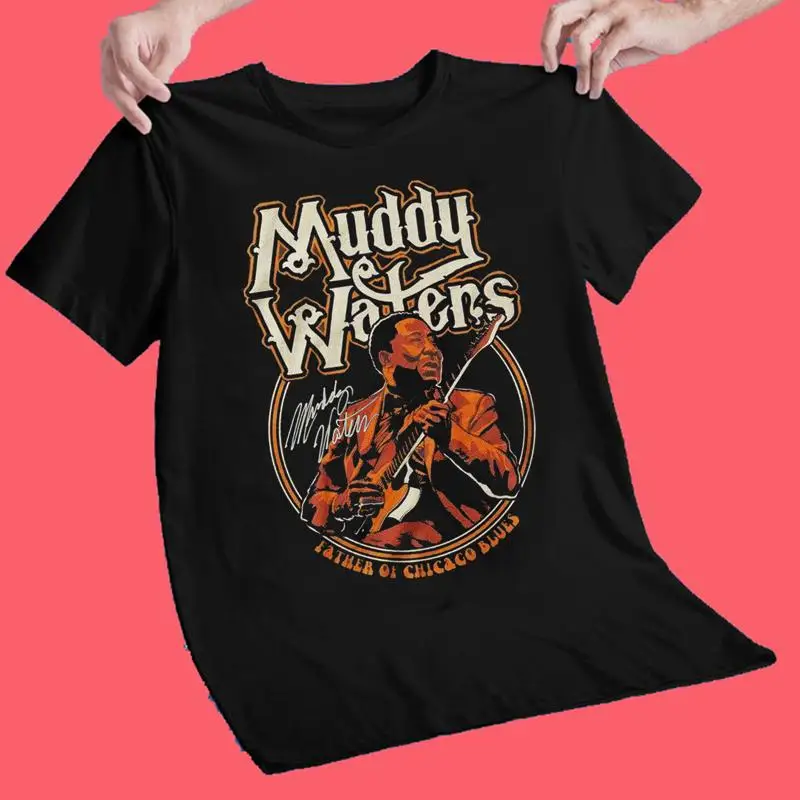 Muddy Waters Signature Black T Shirt Size S 5Xl Cotton