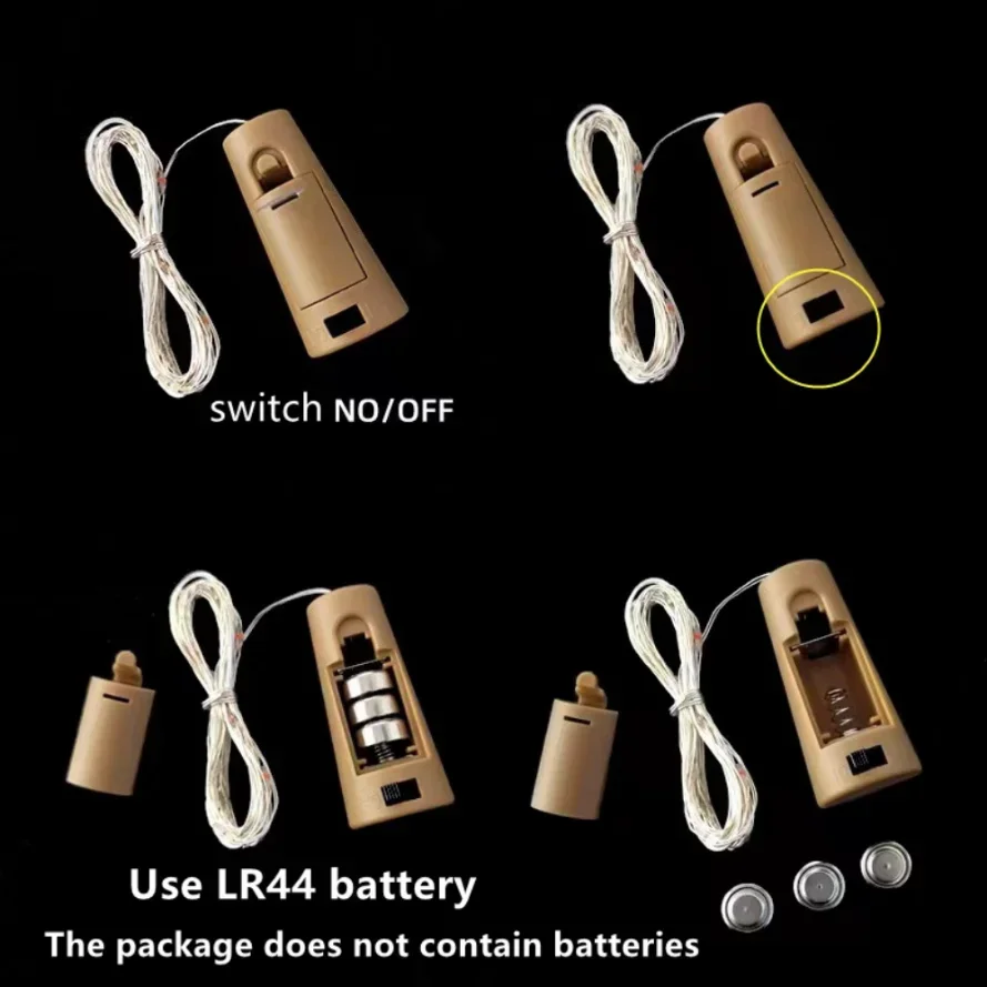 Multicolour 3m LED Wine Bottle Cork String Lights Holiday Decoration Garland Wine Bottle Fairy Lights Christmas String Lights