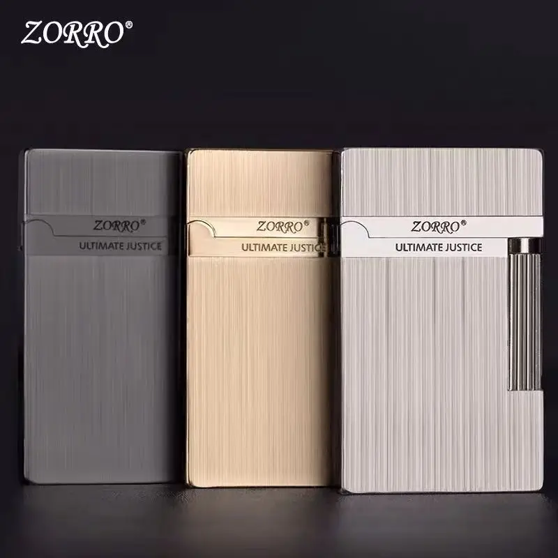 Zorro Original Genuine Kerosene Loud Sound Lighter Steel Wire Drawing Gasoline Engine Smoking Pipe Gift for Men
