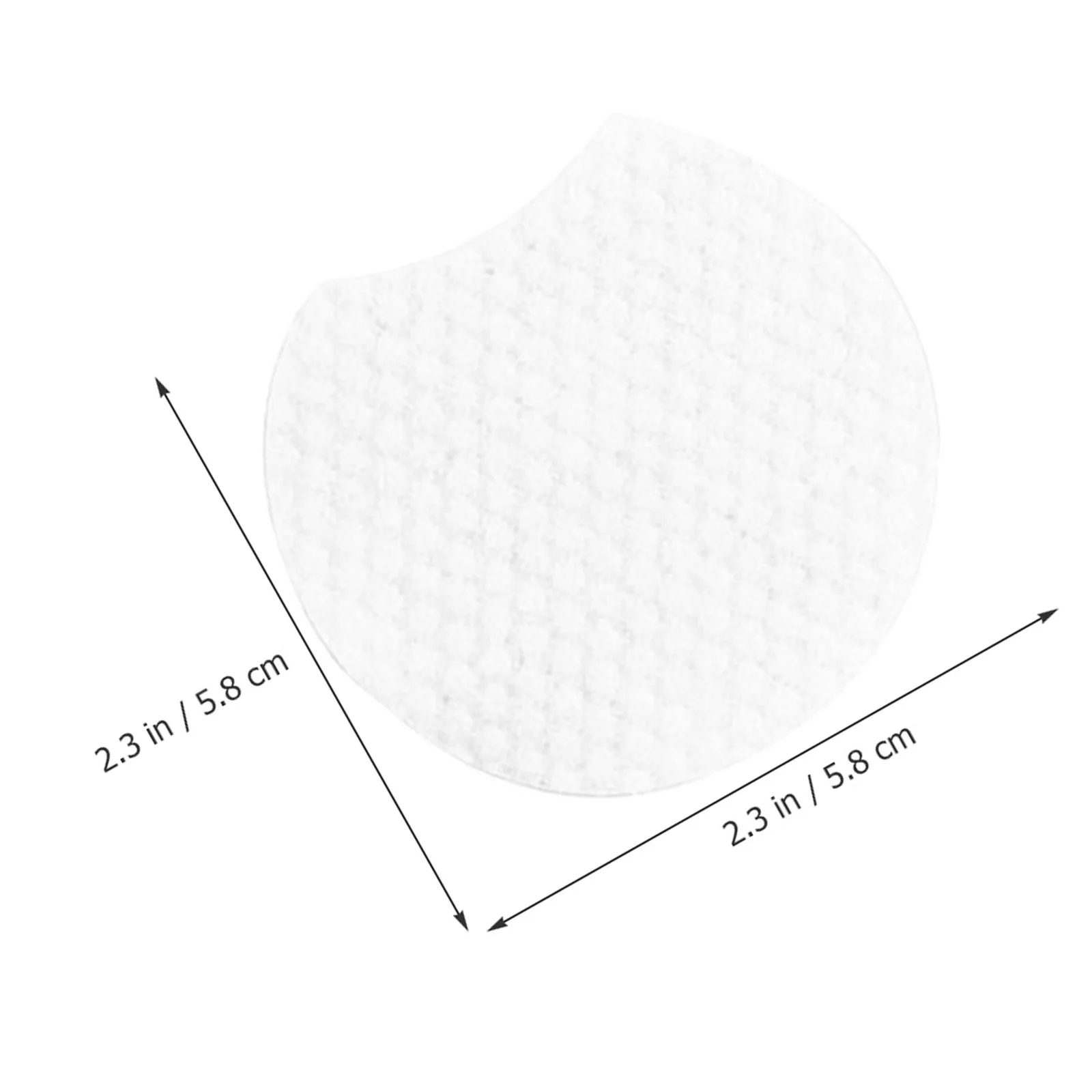 1200Pcs Semi Circle Makeup Remover Pads Non-Woven Fabric Thick Face Pads Disposable Face Cleaning Tools