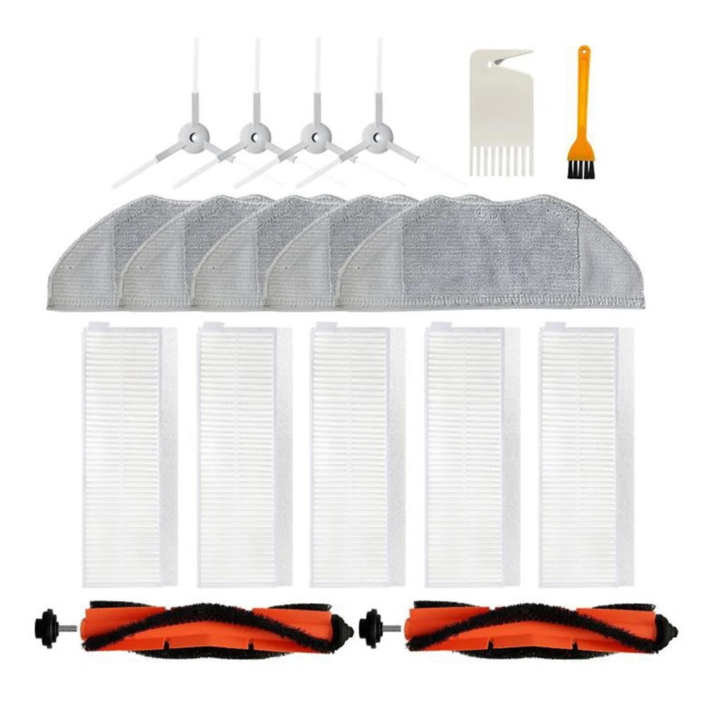 B69C Main Rolling Brush Side Brush Hepa Filter Mop Cloth For Mi Robot Vacuum Mop Essential G1 Cleaner Spare Parts