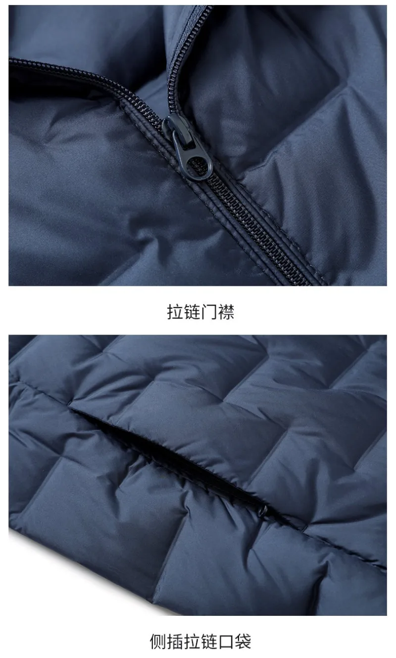 سترة جديدة للخريف والشتاء لركوب الدراجات في الهواء الطلق والجري وصيد الأسماك متعددة الاستخدامات وعصرية للرجال بياقة واقفة سترة دافئة للأسفل