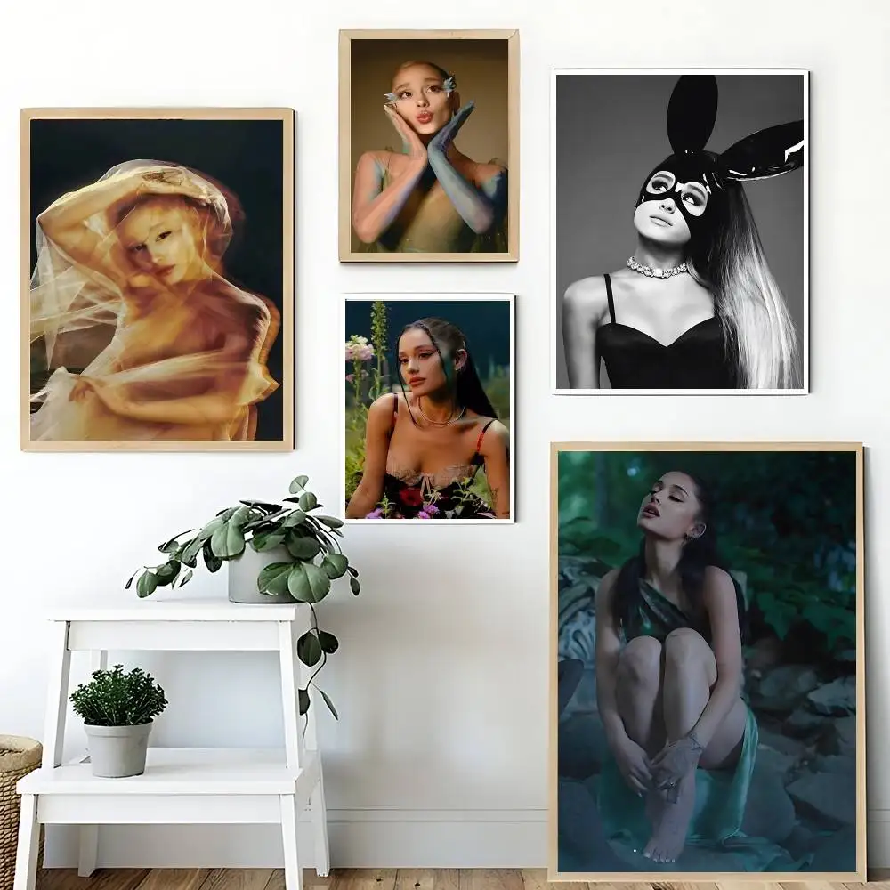 

Singer A-Ariana Grande-Sw Poster No Framed Poster Kraft Club Bar Paper Vintage Poster Wall Art Painting Bedroom Study Stickers
