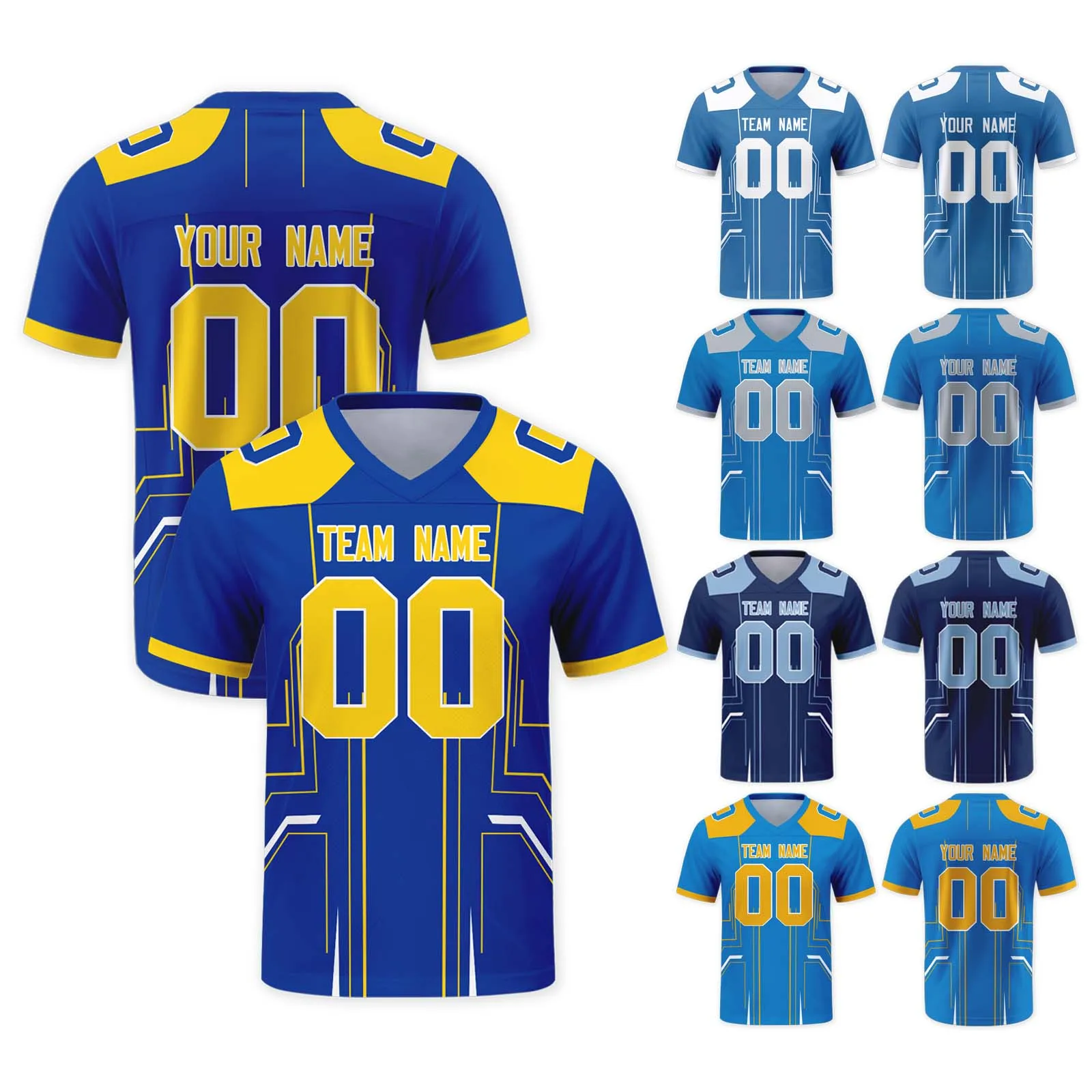 

Custom Football Jersey for Training Personalized Football Outfit Team Name Number Customized Football Shirt for Men Youth Women