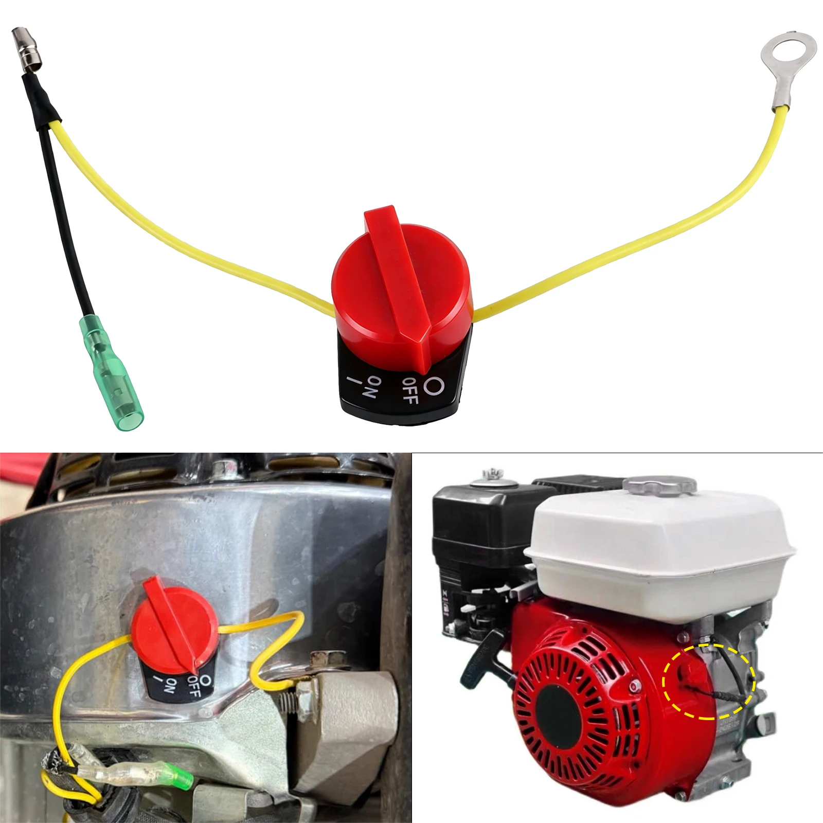 Engine Power Stop On Off Kill Switch Control 2 Wire for Honda