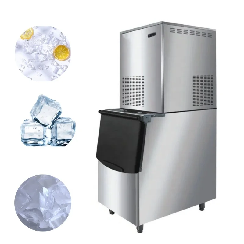 

350 кг/24 часа, большая емкость и большая емкость, золотой блок, льдогенератор, коммерческий квадратный льдогенератор, автоматическая дезинфекция