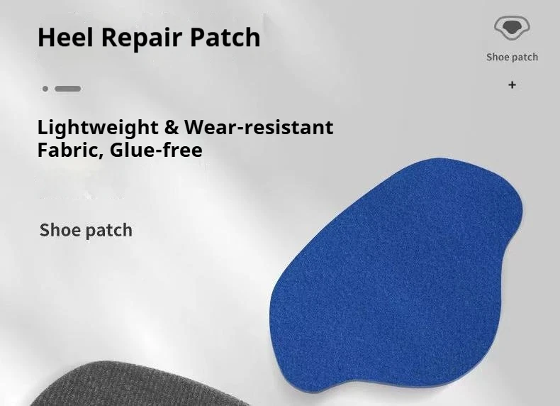Fersenpolster zur Reparatur von Löchern in Schuhen, verschleißfester Fersenschutz, selbstklebende Rückseite, verstellbare Größe, 4 Stück/12 Stück – Detail 1
