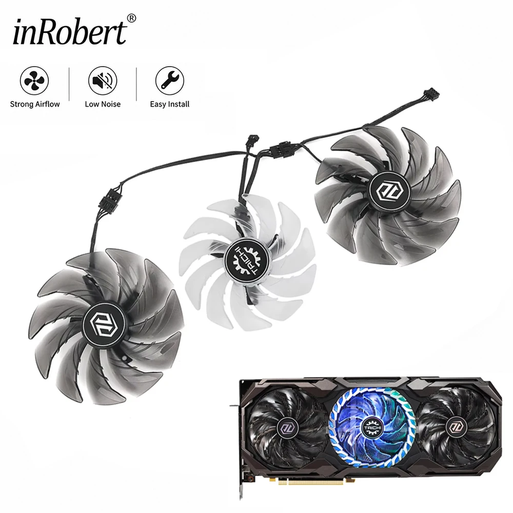 For ASRock AMD Radeon RX 6800 XT Taichi Video Card Fan 95MM FDC10U12S9-C 85MM FDC10H12S9-C RX6800XT Graphics Card Cooling Fan