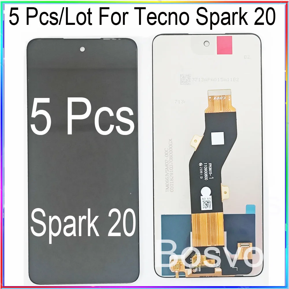 wholesale 5 Pieces/Lot For Tecno Spark 20 screen LCD display with touch assembly