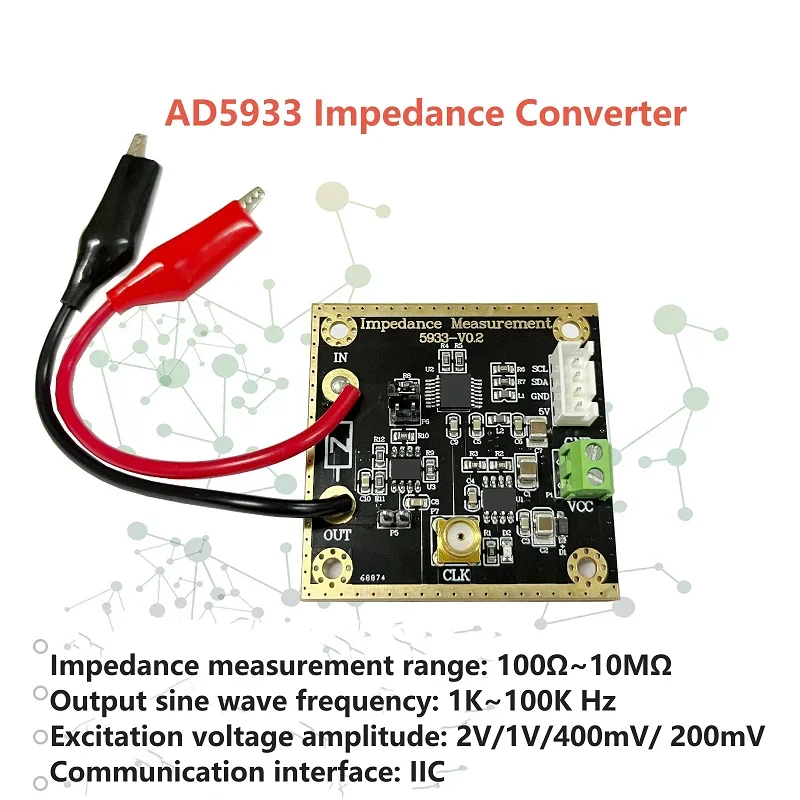 AD5933 Impedance Converter Network Analyser Module AD5933 12bit Resolution Measurement Resistance