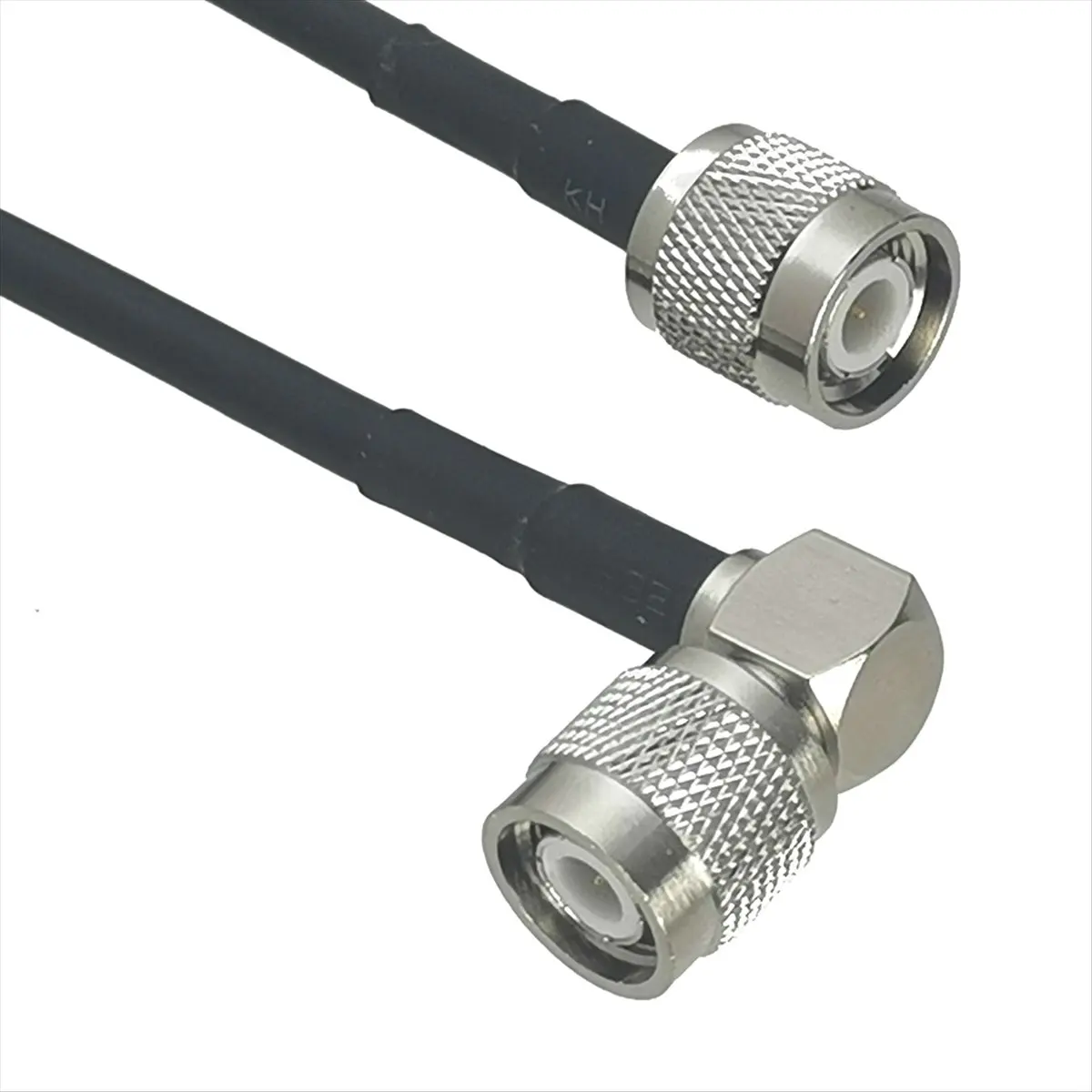 NEW RG58 TNC Male Plug to TNC Male Plug Right Angle Connector RF Jumper Pigtail Cable-DT89