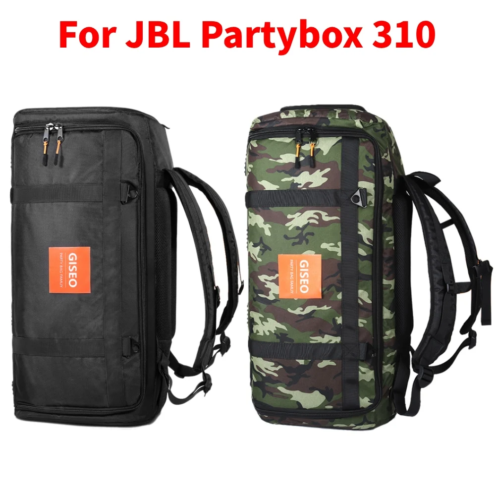 Travel Carrying Case Backpack for JBL Partybox 310 Large Capacity Foldable Waterproof Bluetooth Speaker Storage Bag Accessories