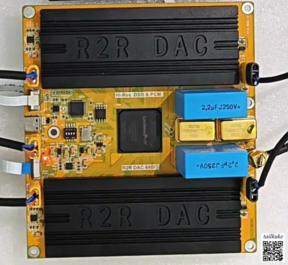 Hi-res R2R DSD PCM DAC Fully Discrete 64-bit Decoding, Direct Decoding, Temperature Compensation, External Clock