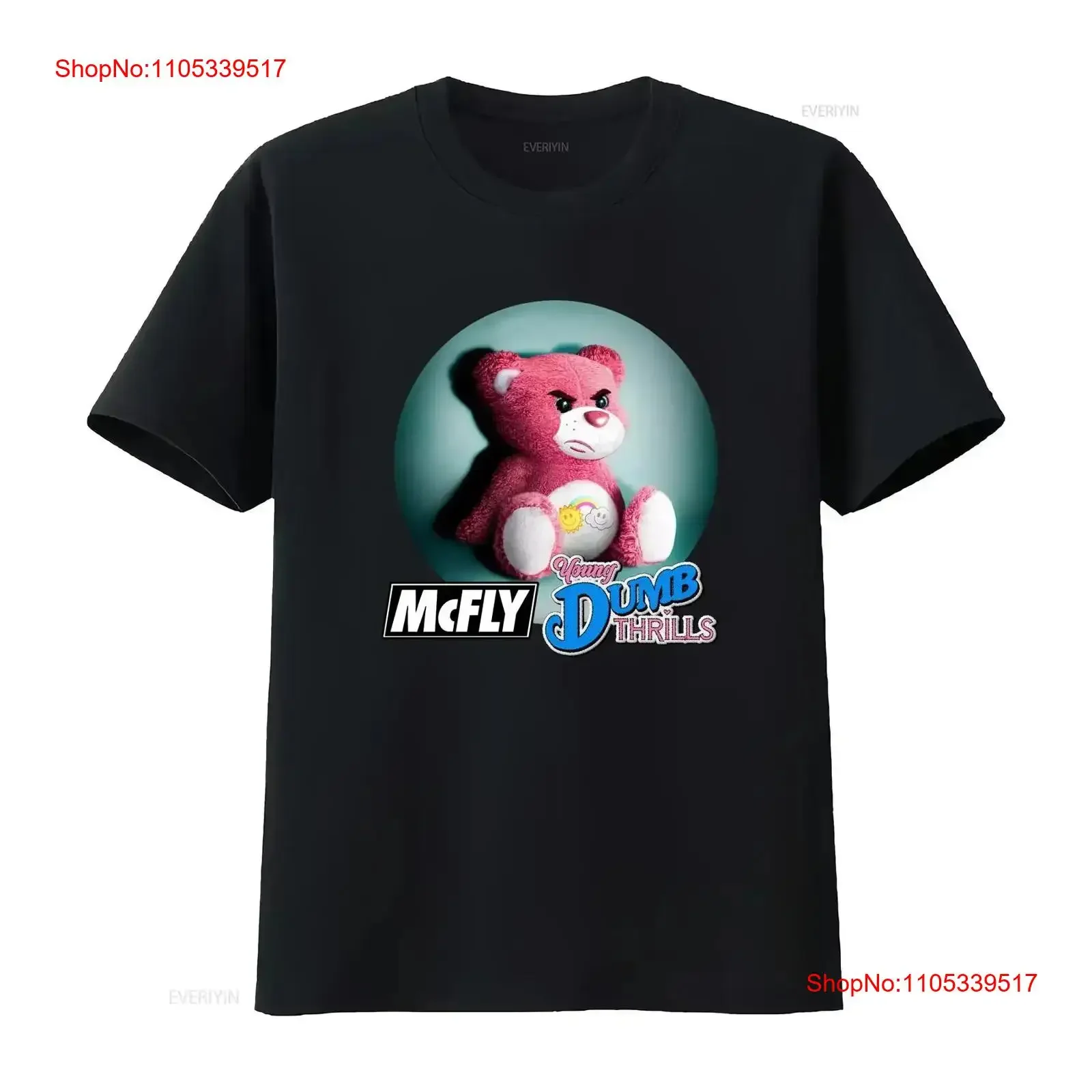 McFly band Young Dumb Thrills album T shirt black short sleeve S 5XL 1F1143 vintage Washed Soft Slightly vintage Washed Stylish