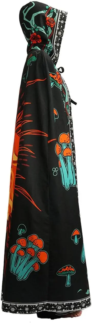 Mantello con cappuccio, mantello con cappuccio unisex con stampa HD, costume cosplay adulto uomo donna felpe natalizie mantello costumi cosplay