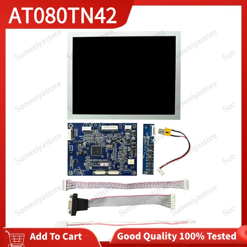 

100% Протестировано перед отправкой AT080TN42 оригинальный VGA + AV ЖК-контроллер плата драйвера + 8 дюймов 800*600 AT080TN42 ЖК-экран