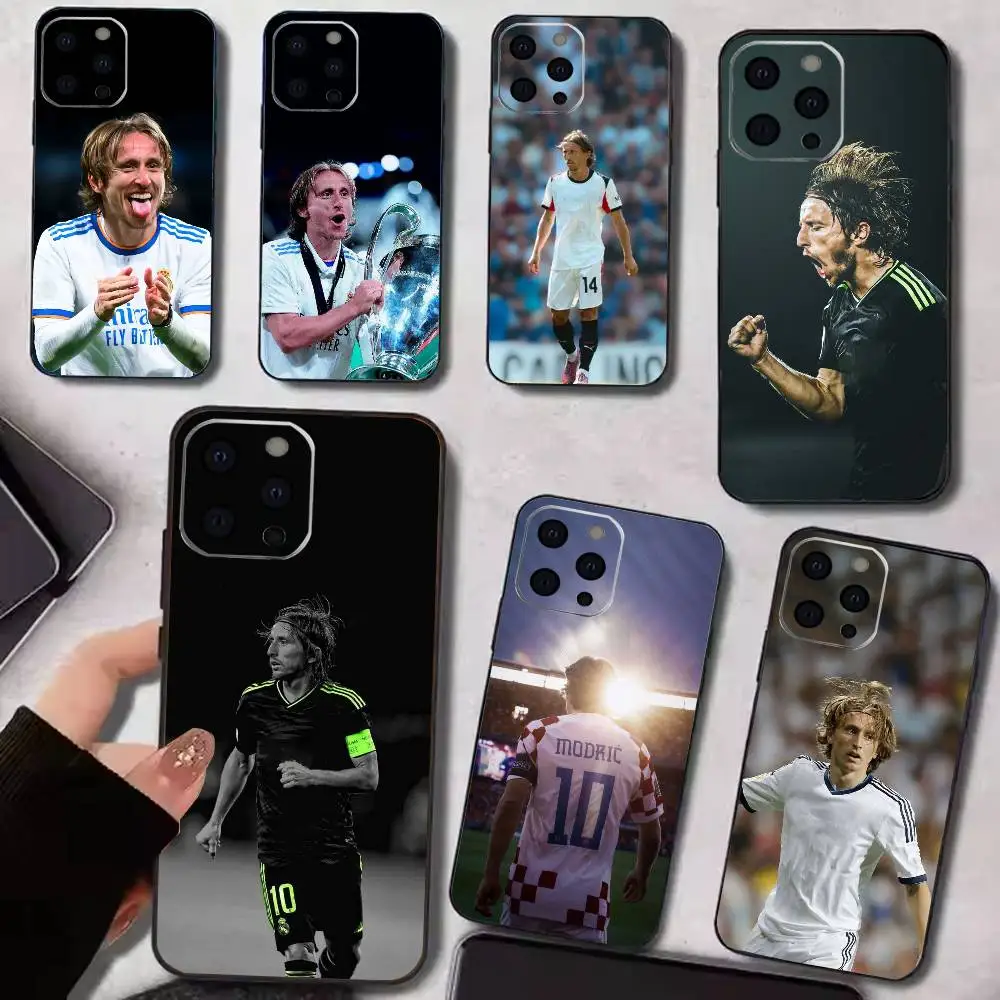 

Football Star L-Luka M-Modric Phone Case For iPhone 17,16,15,14,13,12,11 Plus,Pro Max,XS,Soft Silicone Black Cover