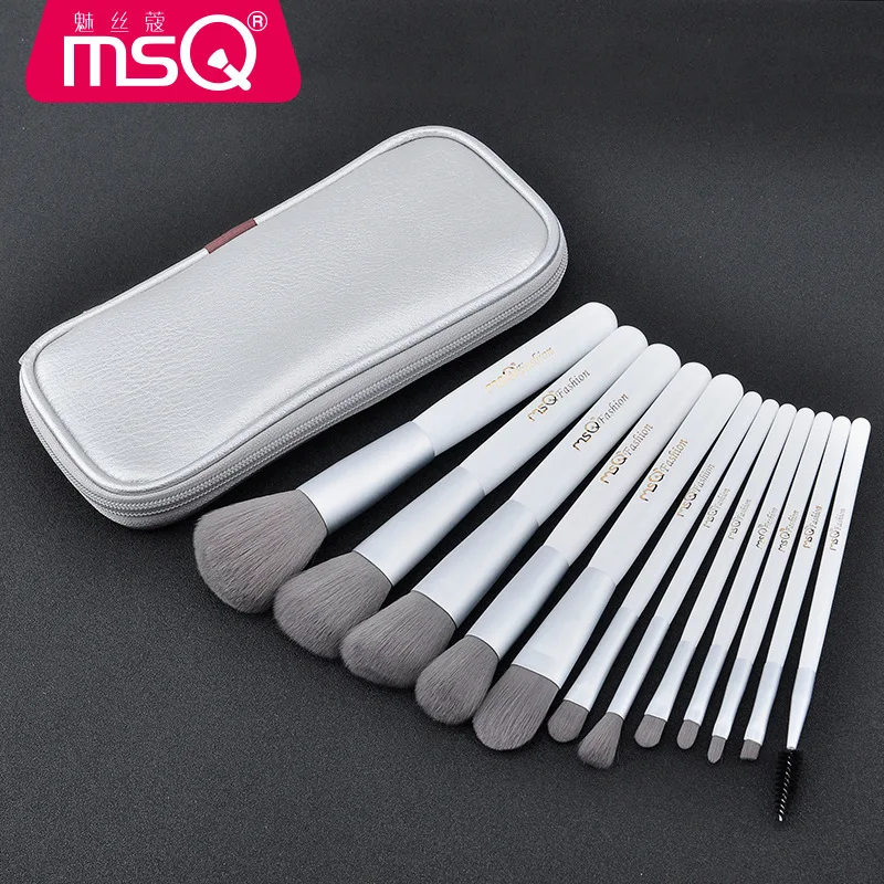 MSQ/Meisikou 12 Pack For Beginners Full Of Makeup Tools Bucket Set Brush