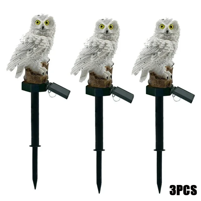 Heinast Solar leuchten im Freien solar betriebene LED-Eule Garten leuchten Eule Tier Rasen lampen wasserdichte Solar lampe für Weihnachts dekoration 8