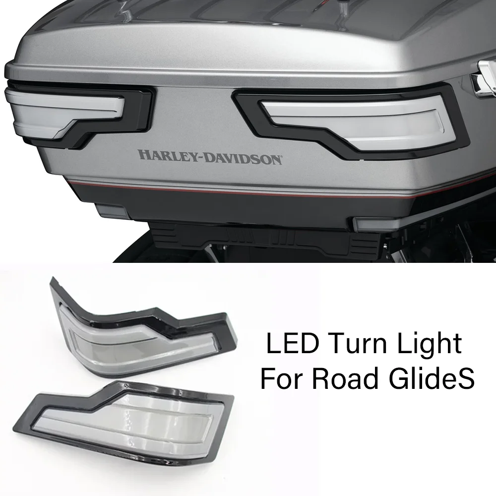 

Road Glide Accessories for Harley Touring Road Electra Glide Ultra Classic LED Rear Trunk Lights Turn Signal Tail Trim Lights