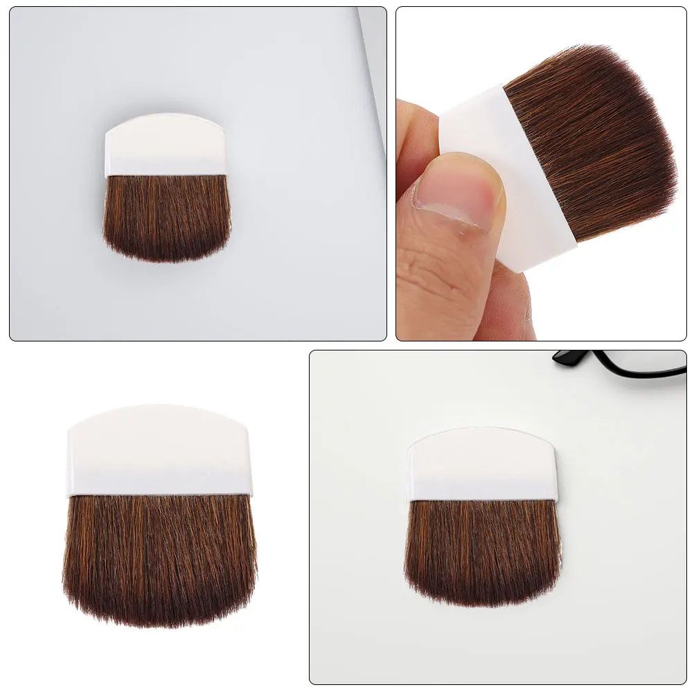 

3pcs Small Half-Round Blush Mini Powder Makeup Travel Liquid Foundation Brush Highlighter Facial Brush For Women Soft