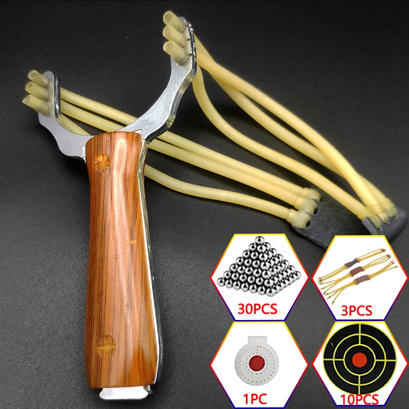 

Outdoor Hunting Slingshot Shooting Alloy Sling Shot Professional Shooting Game Slingsshot Rubber Band Toy Manual Tools