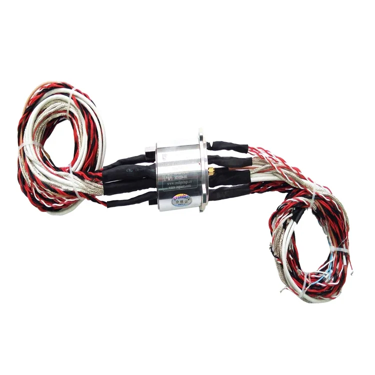 Solid Shaft Flange slip Ring Combination 1 Channel RF Radio Frequency slip Ring