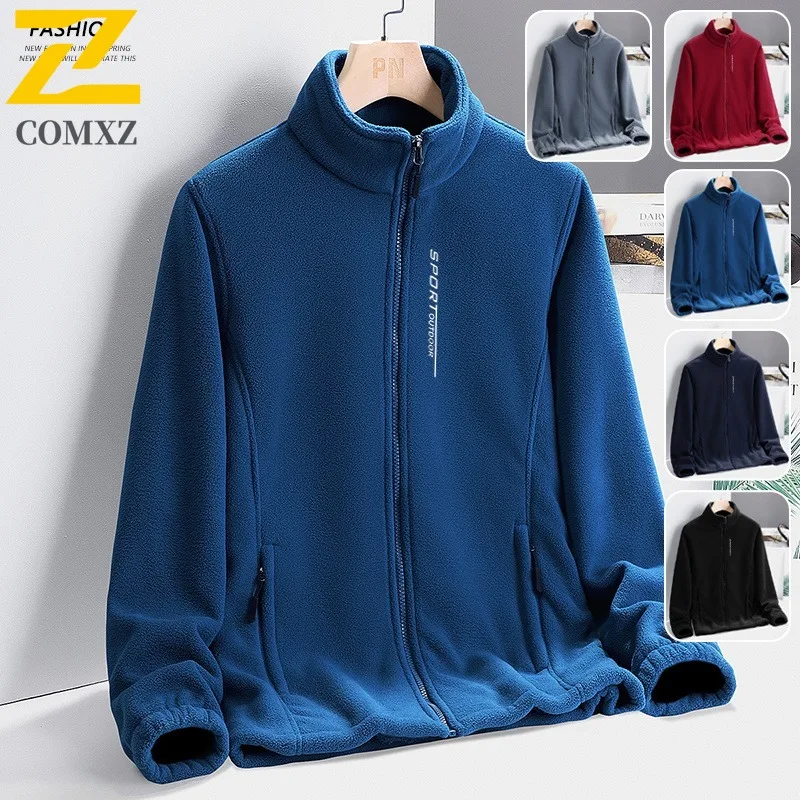 

COMXZ Мужская куртка Утолщенная деловая повседневная легкая куртка Модная дизайнерская куртка с воротником-стойкой Ветрозащитная прочная осенняя новая одежда