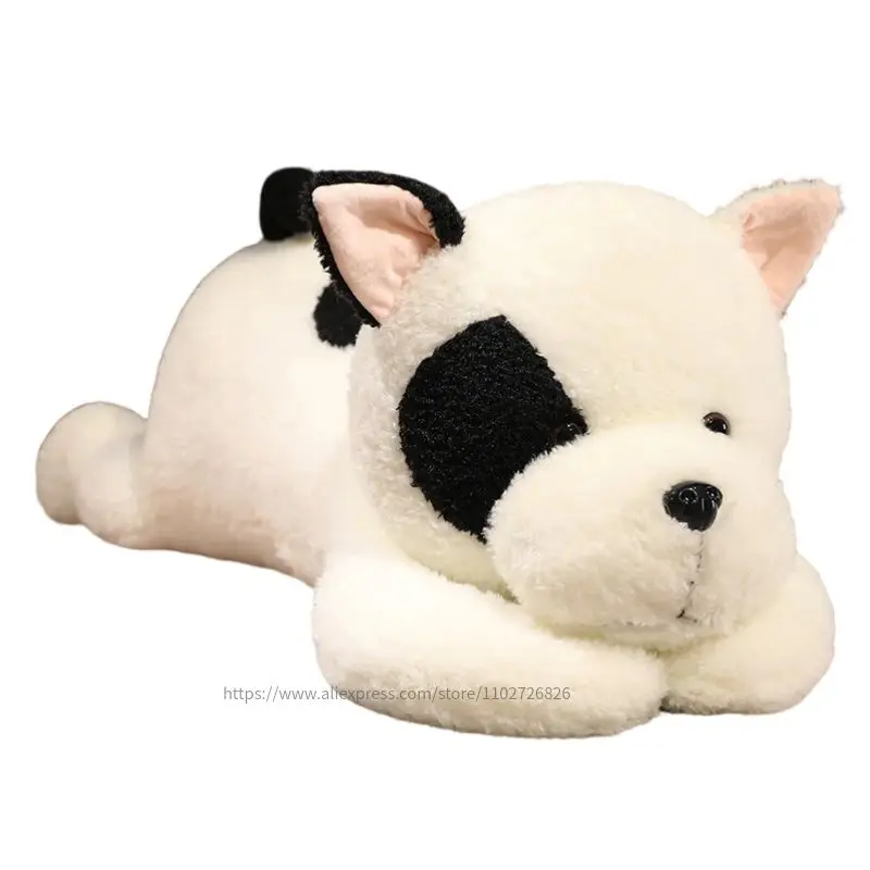 

90-110cm Giant Lying French Bulldog Plush Toys Staffed Cute Dog Puppy Animal Doll Soft Long Sleep Pillow Cushion Kids Girls Gift